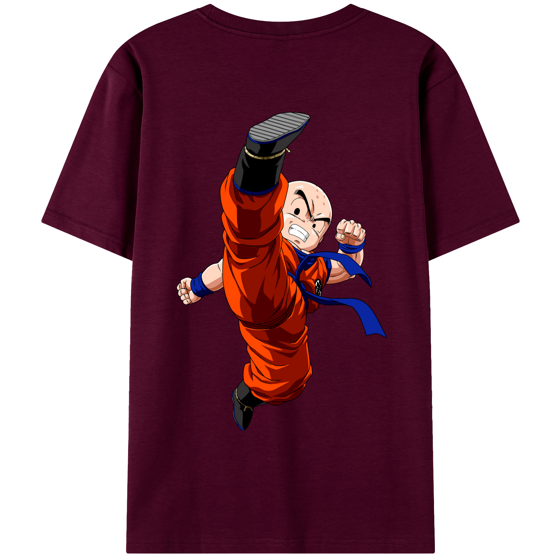 （画像用） ドラゴンボール クリリン DRAGON BALL krillin レディース半袖Tシャツ(バックプリント)